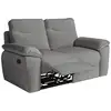 Image de Canapé de relaxation manuel ross 2 places en tissu - gris ROSS