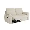 Image de Canapé de relaxation manuel ross 3 places en tissu - beige ROSS