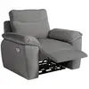 Image de Fauteuil de relaxation électrique ross en tissu - gris ROSS