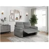 Image de Canapé de relaxation électrique ROSS 2 places en tissu - Gris - L160 x P100 x H102cm - LOUNGITUDE