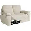 Image de Canapé de relaxation électrique ross 2 places en tissu - beige ROSS
