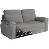 Image de Canapé de relaxation électrique ross 3 places en tissu - gris ROSS