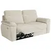 Image de Canapé de relaxation électrique ross 3 places en tissu - beige ROSS