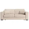 Image de Canapé droit fixe 3 places BELAMI en velours côtelé - Beige - L231 x P93 x H86cm - LOUNGITUDE