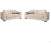 Image de Ensemble canapés 2 places et 3 places BELAMI en velours côtelé - Beige - LOUNGITUDE