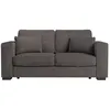 Image de Canapé droit fixe 2 places BELAMI en velours côtelé - Gris foncé - L181 x P93 x H86cm - LOUNGITUDE