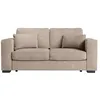 Image de Canapé droit fixe 2 places BELAMI en velours côtelé - Taupe - L181 x P93 x H86cm - LOUNGITUDE