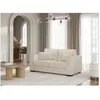 Image de Canapé droit fixe 2 places BELAMI en tissu - Beige - L181 x P93 x H86cm - LOUNGITUDE
