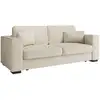 Image de Canapé droit fixe 3 places belami en tissu - beige BELAMI