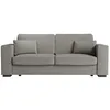 Image de Canapé droit fixe 3 places BELAMI en tissu - Gris - L231 x P93 x H86cm - LOUNGITUDE