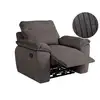 Image de Fauteuil de relaxation manuel ross en velours côtelé - gris ROSS