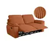 Image de Canapé de relaxation manuel ross 3 places en velours côtelé - terracotta ROSS