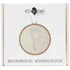 Image de Médaillon empreintes bébé - Blanc - Pâte à modeler hypoallergénique - Facile à utiliser - Pour empreintes main ou pied