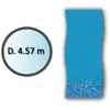 Image de Liner Swirl Forme Ronde D.4.57m Pour Piscine Hors Sol Swimline Li1548sb