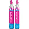 Image de Sodastream - Lot de 2 cylindres de gaz co2 60l quick connect pour machine Ã  gazÃ©ifier 2 x cylindre quick connect en occasion ou reconditionné