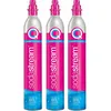 Image de Sodastream Lot de 3 cylindres de gaz co2 60l quick connect pour machine à gazéifier - 3 x cylindre quick connect
