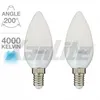 Image de Ampoule LED Flamme - XANLITE - E14 - 470 Lm - 6 W - Blanc neutre - Lot de 2
