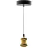 Image de Suspension - XANLITE - Vintage - Douille E27 - Câble coton tressé - Aluminium doré
