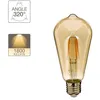 Image de Ampoule LED (ST64) Edison / Vintage au verre fumé culot E27 4W cons. (23W eq.) 230 lumens lumière blanc chaud