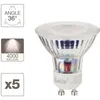 Image de Lot x5 Ampoules LED spot - XANLITE - GU10 - 48 W - Blanc neutre - 345 lumens