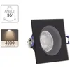 Image de Spot GU10 50W 4000K Carré Noir IP44