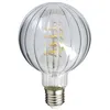 Image de Ampoule Filament LED déco verre ciselé G95 - XANLITE - Blanc chaud - E27 - 240 Lumens - 3W