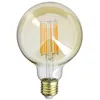 Image de Ampoule Filament LED déco verre ambré G95 culot E27 1521 Lumens conso. 15W (equivalence 100W) Blanc chaud