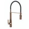 Image de PAINI Mitigeur cuisine Addict Bec haut gold rose douchette extractible