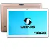 Image de Tablette 10 Pouces 3g Android Lollipop Dual Sim Quad Core Bluetooth 48 Go Or Yonis