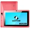 Image de Tablette 7 Pouces Tactile Ips Quadcore Wifi Bluetooth Android Micro SD 24Go Rose YONIS