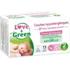 Image de LOVE AND GREEN Couches Taille 2 - Certifiées Ecolabel et hypoallergéniques T2 x 44 (3 à 6 kilos)