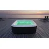 Image de Spa gonflable avec bandeau LED SUNSPA - AC02-LED - 185 x 65 cm - 6 places - Carré (Avec filtre cadenas tapis de sol et