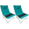 Image de Lot De 2 Sièges De Plage Pliables - O'beach - Housse De Transport Inclus - 71 X 55 X 65 Cm