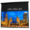Image de ECRANS ELECTRIQUES - KIMEX - Ecran de projection motorisé 2 40 x 1 35m - Format 16:9 - Carter noir - 042-3515 -