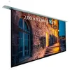Image de ECRANS ELECTRIQUES ENCASTRABLES - KIMEX - Ecran de projection motorisé encastrable 200 x 113m - Format 16:9 - Wi-Fi - 048-1512W -