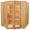 Image de Sauna traditionnel finlandais 4 places - Harvia - Zen - Rectangulaire - Hemlock origine Canada certifiée