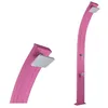 Image de Douche solaire aluminium Spring avec rince-pieds - FORMIDRA - Rose - 228cm - 30L