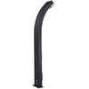 Image de Douche Solaire 40 L Dada Curve Anthracite Habillage Aluminium Brossé - Formidra