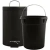 Image de Poubelle MSV - A pédale avec seau amovible - 3 L - Noir