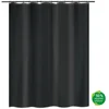 Image de Rideau De Douche 180 X 200 Cm Noir Msv