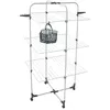 Image de Etendoir Tour 3 Niveaux 30M Acier Blanc avec panier MSV