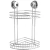 Image de Etagère dangle MSV - 2 niveaux à ventouse - Chromé