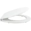 Image de Abattant WC MSV - MDF - Charnières zinc - Blanc