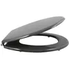 Image de Abattant WC MSV - MDF - Charnières inox - Anthracite