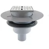 Image de Bonde à sortie VERTICALE pour receveur à carreler RAINY et HIGH RAINY - Grille Inox Chrome
