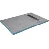 Image de RECEVEUR DE DOUCHE A CARRELER 80x120CM RECOUPABLE SUR MESURE AVEC BONDE CANIVEAU RAINY LINEAR 120