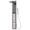 Image de AURLANE Colonne de douche hydromassante Crystal noir