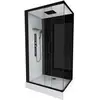 Image de Cabine de douche 110x80x215cm - verre trempé - mitigeur chrome - duality 3 rectangle