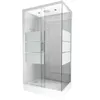 Image de Cabine de douche rectangle 110x80x215cm - SILVERY STRIPE RECTANGLE