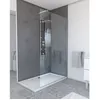 Image de Paroi de Douche 120x200cm - Verre Trempé Transparent 8mm - Profilé Chrome - FREEDOM 2 CHROMED